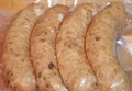 Turkey Sausage with porcini mushroom and cranberry